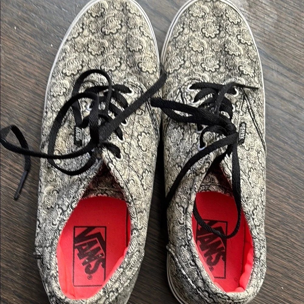 Vans Atwood Paisley Patterned Sneakers with Black Laces